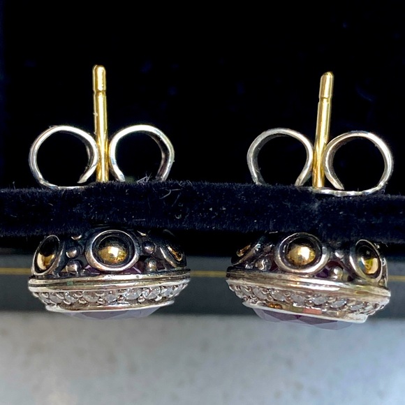 John Hardy Amethyst & Diamond Batu
Sari Stud Earrings - Picture 4 of 8